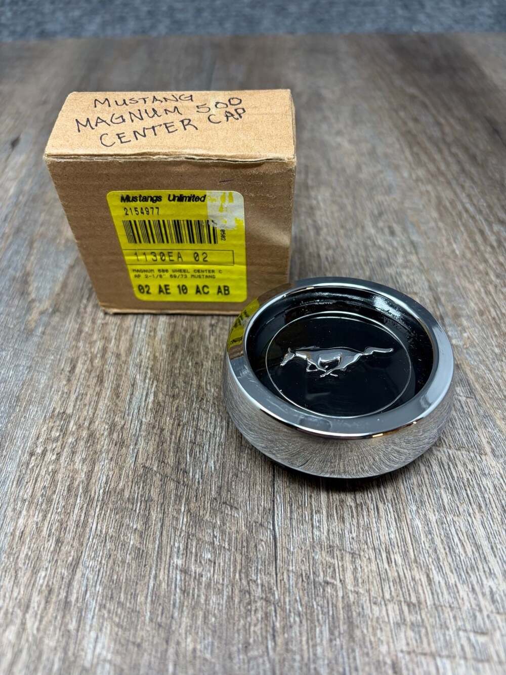 New! 1965-1973 Ford MUSTANG Magnum 500 Wheel Center Caps Chrome 2 1/8" 2154977